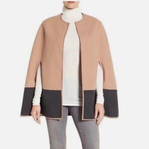 BCBG polyester colorblock cape